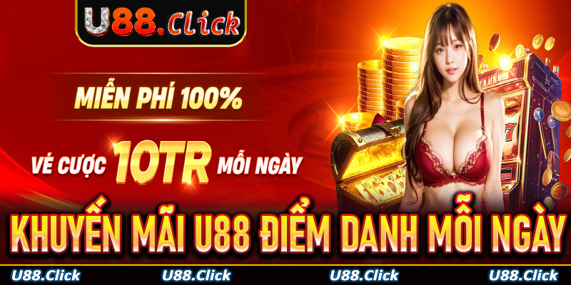 Khuyến mãi U88 điểm danh mỗi ngày nhận quà tặng lớn